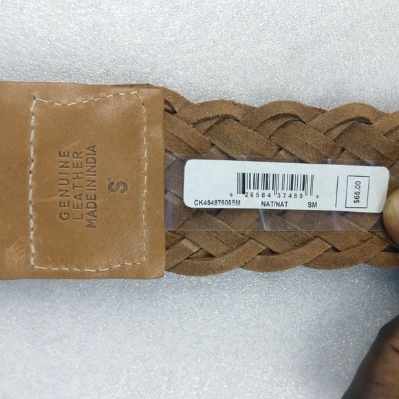 Handmade  Woven 100%Leather western Rodeo belt CAMEL TAN  41", PERFECT highwaist - Picture 4 of 7